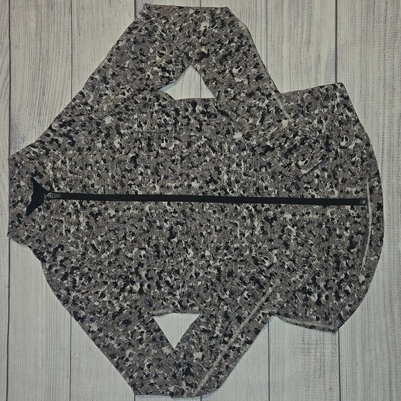 Athleta Jackets & Blazers - Athleta Salutation Textured Jacket Black/Gray/Purple Size S